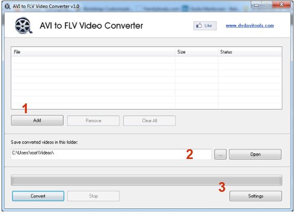 Конвертация AVI в FLV